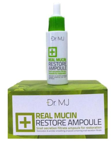 Dr.MJ Real Mucin Restore Ampoule เซรั่มหอยทาก