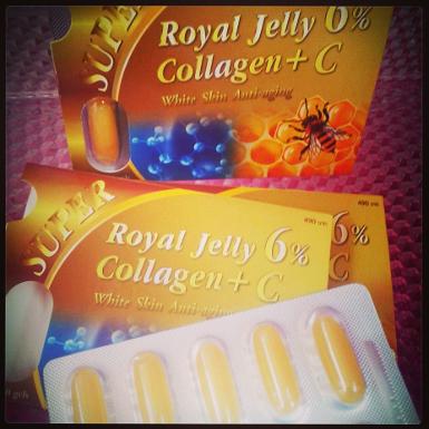 สุดยอดนมผึ้ง Super Royal Jelly 6%+Collagen C 