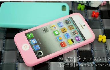 เคส iPhone 5 ปุ่ม Home ซิลิโคนอย่างนิ่ม 