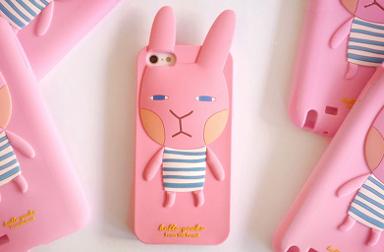 เคสไอโฟน 5 รูปสัตว์ กระต่ายสีชมพู ใครเกิดปีกระต่ายต้องชอบแน่