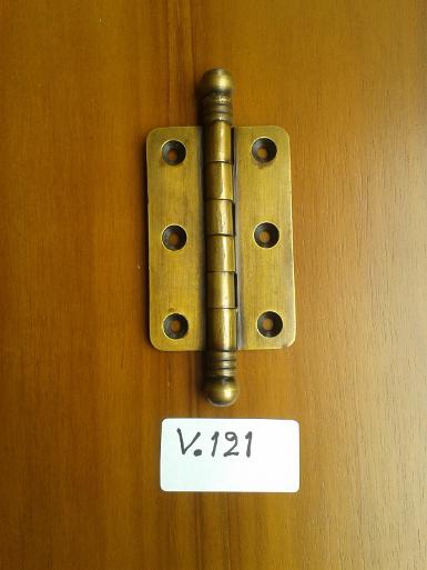 Brass hinge Code V.121 size long 62 mm wide 41 mm.