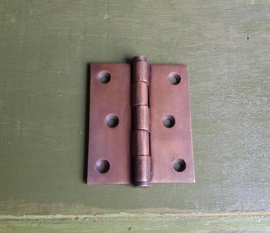 Brass Hinge Item code V.002 size long 74 mm wide 57 mm.