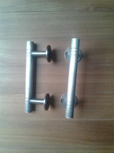 Brass Door Handle Item code C.075A long 120 mm H:30 mm.wide 30 mm.stick D: 13 mm.