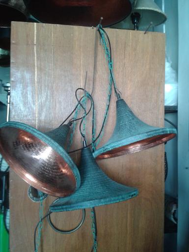 Copper Lamp code CPL009B size 31 x h 25 cm.