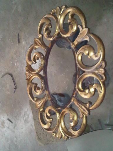 wooden mirror CodeWM100K size 80x60cm