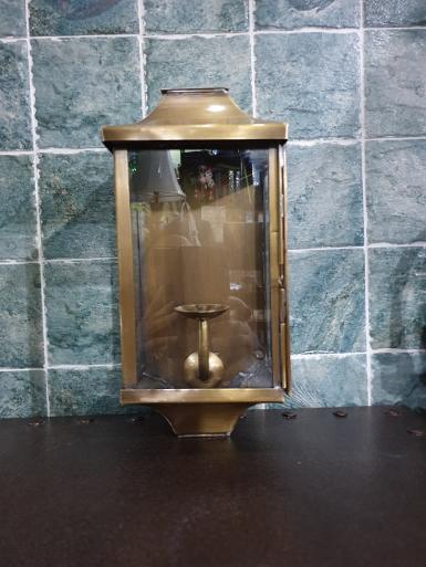 Copper Wall Lamp Item Code WLJ029U size long 290 mm wide 135 mm body wide 130 mm. deep 100 mm.