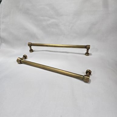 Brass Door Handle Item Code AC067T size Long 200 mm.pipe 9.5 mm.High total 33 mm.