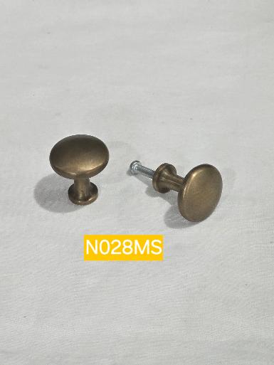 Brass pull handle Code N028MS size wide 26 mm.high 29 mm.