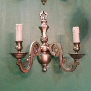 Wall lamp Code WL001IT brass wall lamp 2 arm size long 30 cm wide 31 cm